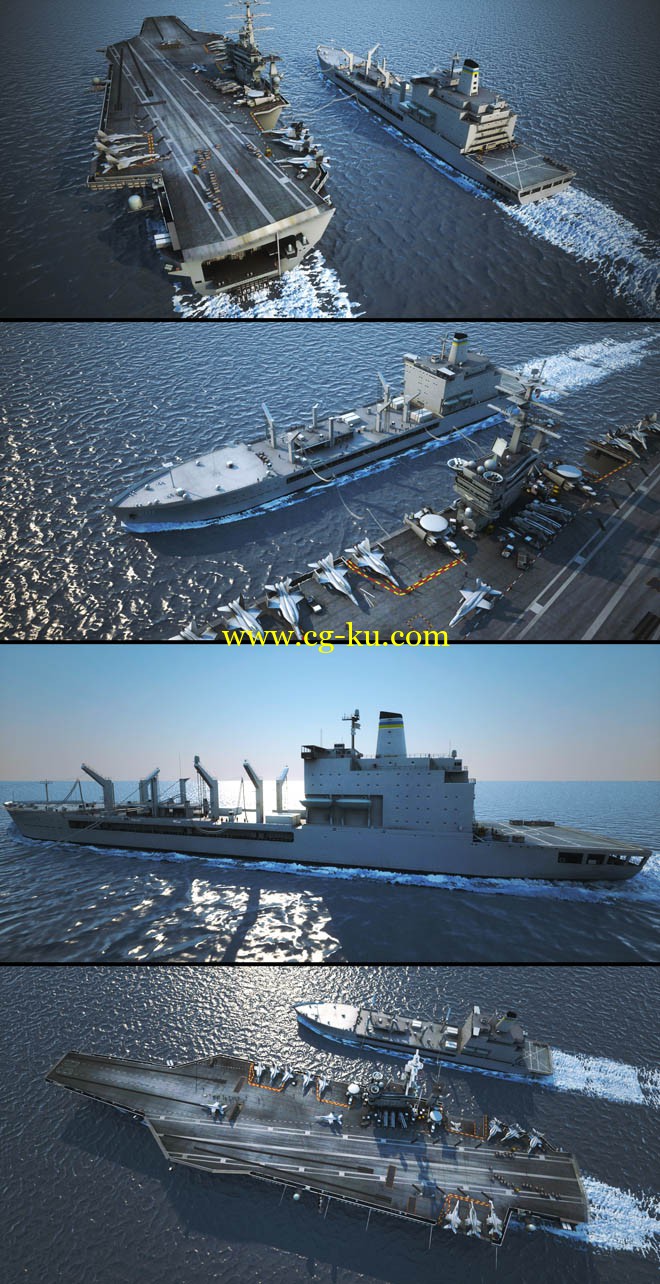 USS Nimitz Aircraft Carrier & USNS Patuxent的图片1