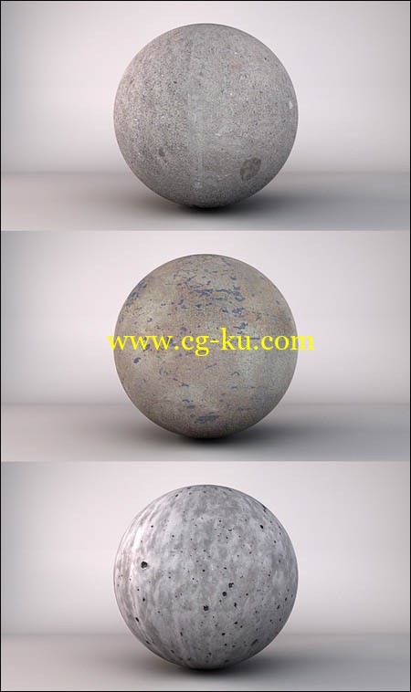 20 High Rez Concrete Texture Sets - CG Premium Content Pack的图片1