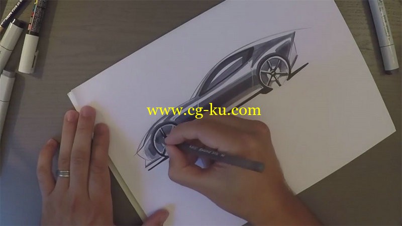 SkillShare - Car Design Sketching How to sketch a sports car with markers的图片1