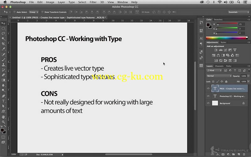 Pluralsight - Photoshop CC Working with Type的图片1