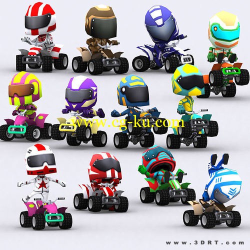 3DRT - chibii racers - quad bikes的图片1