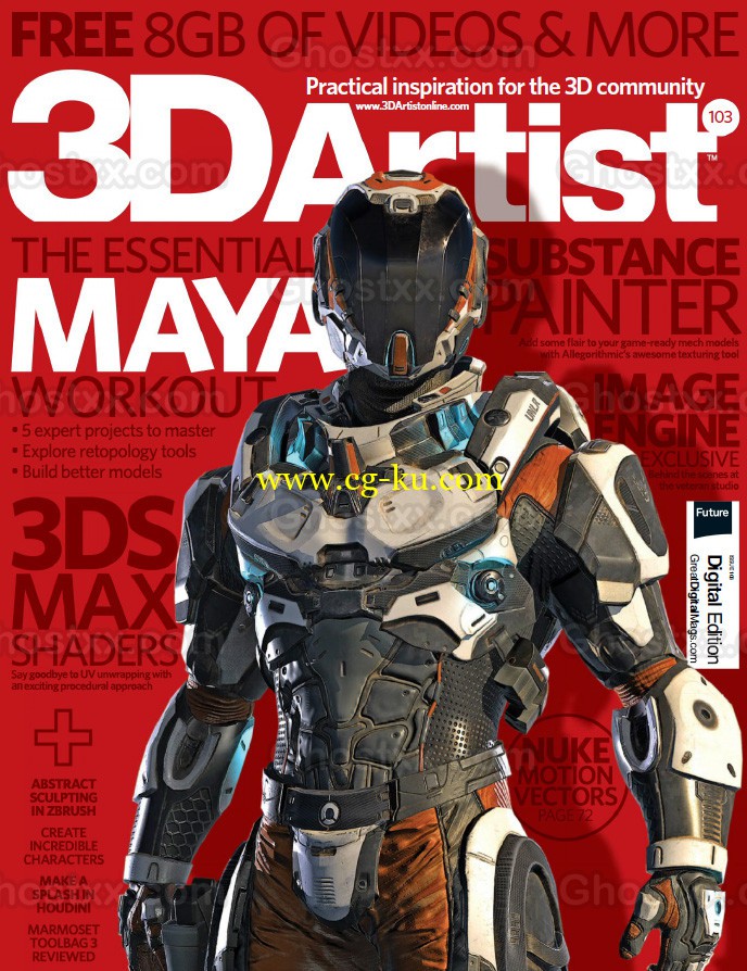 3D Artist Issue 103 2017 + dvd的图片1