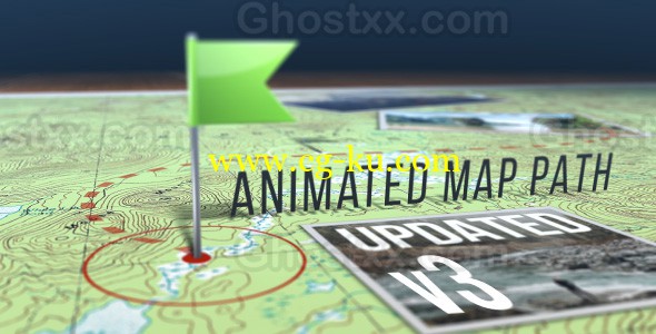 VideoHive - Animated Map Path的图片1