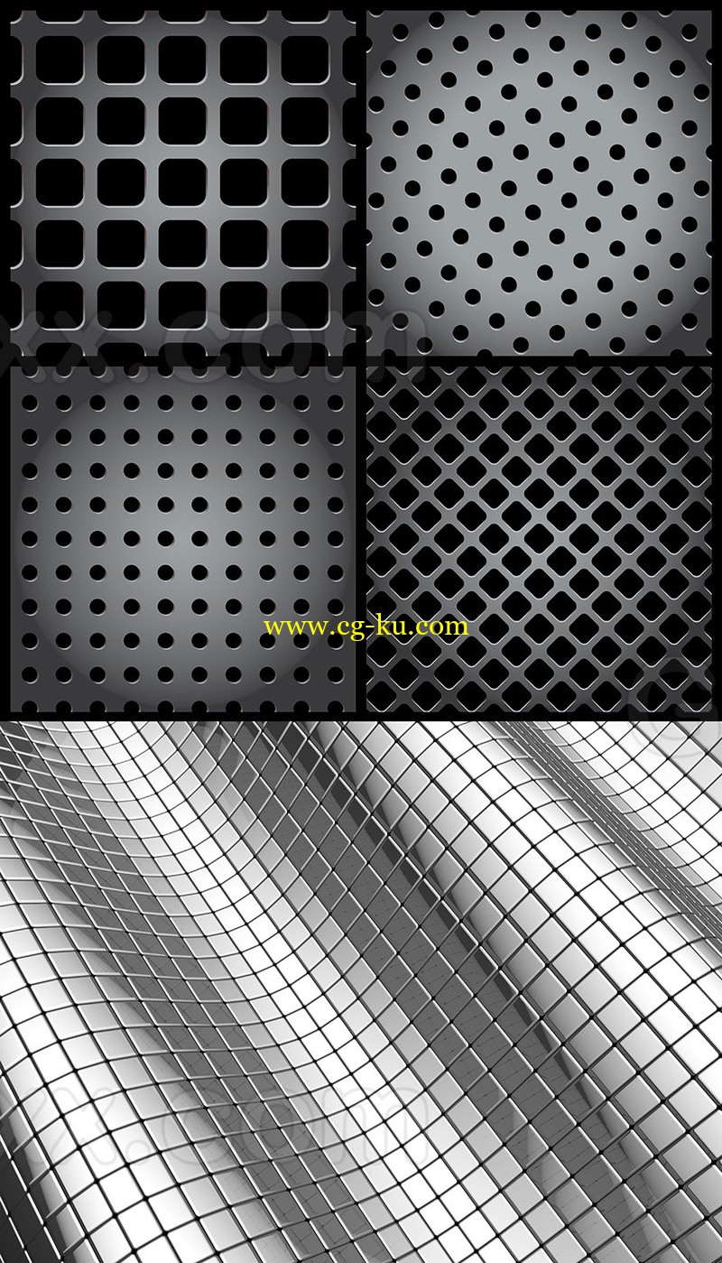 Metal grid textures and backgrounds的图片1