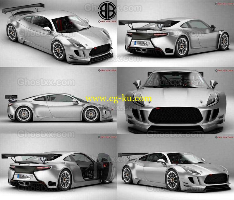 ​Generic Sports Car GT3 - 3D Model的图片1