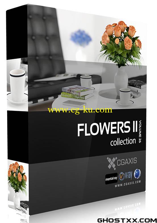 CGAxis Models Volume 26 – FLOWERS II的图片1