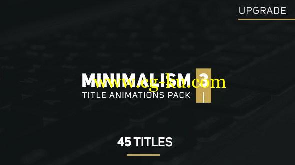 AE模板：45种迷你文字标题排版动画 Minimalism 3的图片1