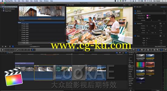 FCPX教程：25分钟快速学习 Final Cut Pro X 软件操作流程（导入/编辑/输出）的图片1