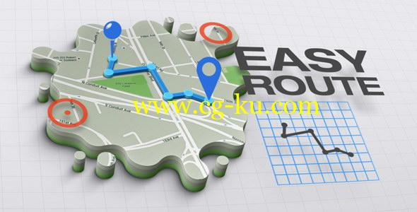 AE模板+脚本：三维地图随意定点连线标识动画效果 3D Maps Creator的图片1