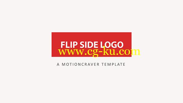 AE模板：翻转折叠LOGO标志展示 Flip Side Logo Reveal的图片1