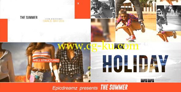 AE模板：热情动感夏日图文栏目包装展示宣传片 The Summer的图片1