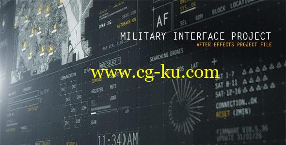 AE模板：高科技HUD军事科技UI界面动画元素 HUD Military Interface Project的图片1