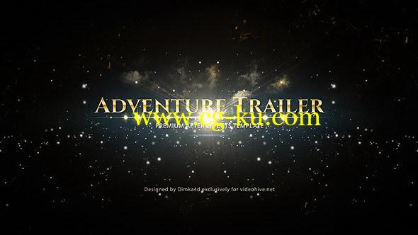 AE模板：震撼史诗粒子标题片头 Adventure Trailer的图片1