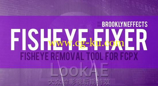 FCPX插件：鱼眼广角畸变修复插件 Brooklyn Effects – Fisheye Fixer的图片1