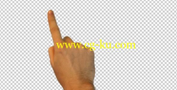 视频素材：手指动作触控操作动画（带透明通道） Touch Screen Finger Gestures HD的图片1