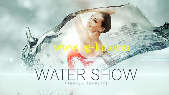 AE模板：优雅水流图文展示介绍 Water Show的图片1