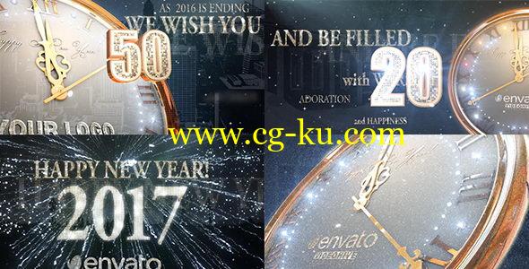 AE模板：2017新年倒计时动画 2017 New Year Countdown的图片1