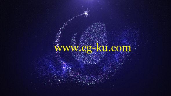 AE模板：精美粒子拖尾LOGO标志显示动画 Christmas Star Logo II的图片1