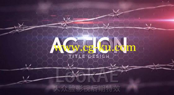 AE模板：动作电影文字标题片头 Action Title Design的图片1