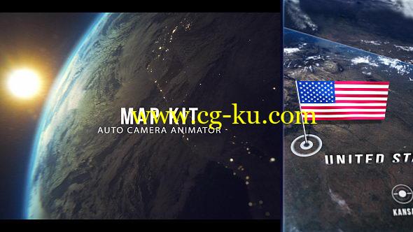 AE模板：三维地球世界各地军事国旗地图标注动画 Map Kit的图片1