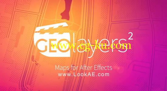 AE脚本：世界地图任意位置路径展示动画 Aescripts GEOlayers2.1.0.2 + 使用教程的图片1