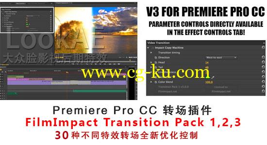 Premiere 四套特效转场插件 FilmImpact.net Transition Packs 1，2，3，Bounce（37种）Bundle v3.5.4的图片1