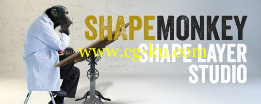 AE脚本：MG图形变化动画 Aescripts ShapeMonkey 1.01 + 视频教程的图片1
