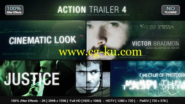 AE模版：影视动作电影片头预告片 Action Trailer 4的图片1
