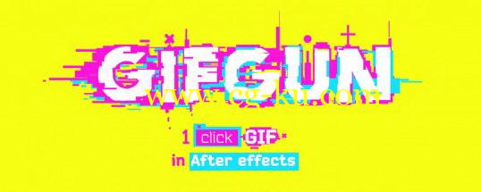 AE脚本：快速输出GIF动图格式插件脚本 Aescaripts GifGun 1.5.1 Win/Mac的图片1