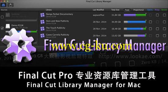 Final Cut Pro X 专业资源库管理工具 Final Cut Library Manager 3.23 for FCPX的图片1