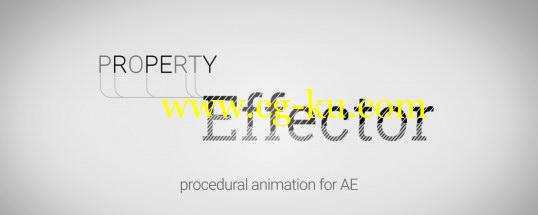 AE脚本：多图层属性效果控制脚本 AEscripts Property Effector 1.0.2+ 使用教程的图片1