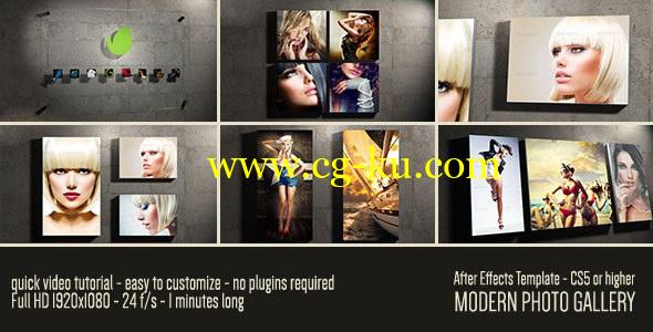 AE模板：现代电子相册图片展示动画 Modern Photo Gallery的图片1