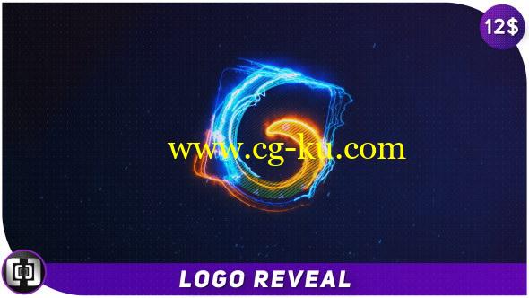 AE模板：能量电流描边LOGO标志展示 Logo Reveal的图片1