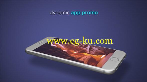 AE模板：三维手机显示界面图文介绍展示 Dynamic App Promo的图片1