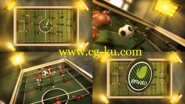 AE模板：桌面足球LOGO标志片头展示 Soccer Logo的图片1