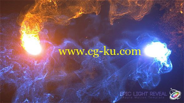 Apple Motion模板：震撼史诗粒子碰撞爆炸LOGO展示片头 Epic Light的图片1