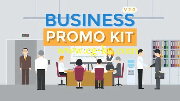 AE模板：公司企业商务会议办公场景MG动画 Business Promo Kit的图片1