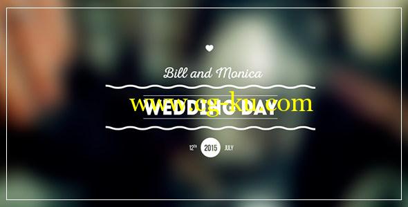 AE模板：11种浪漫婚礼日期姓名文字标题动画 Wedding Titles Pack的图片1
