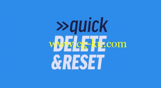AE脚本：图层属性重置脚本 Aescripts Quick Delete & Reset v1.0 + 使用教程的图片1