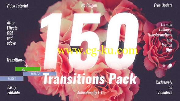 AE模板：150种个性转场效果 Transitions Pack的图片1