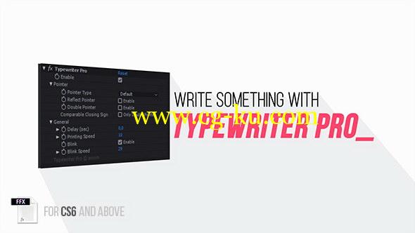 AE预设：高级打字机效果动画 Typewriter Pro的图片1