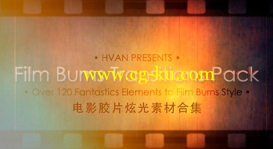 VideoHive 电影胶片炫光素材合集 Film Burns Transitions Pack的图片1