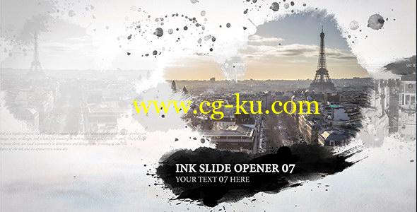 AE模板-中国风水墨图文展示片头 Ink Slide Opener的图片1