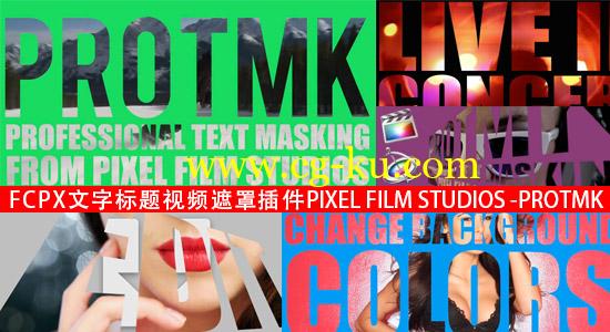 FCPX动态文字标题视频遮罩插件 PIXEL FILM STUDIOS – PROTMK的图片1