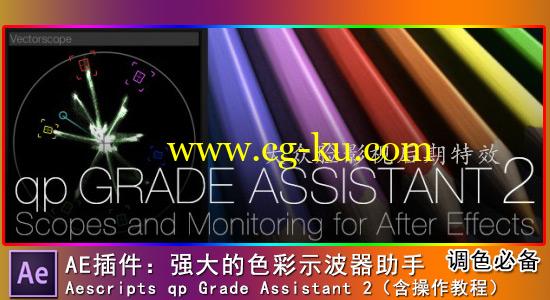 【调色必备】AE插件：强大的色彩示波器助手 Aescripts qp Grade Assistant 2的图片1