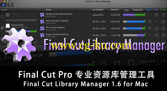 Final Cut Pro 专业资源库管理工具 Final Cut Library Manager 1.6 for Mac的图片1