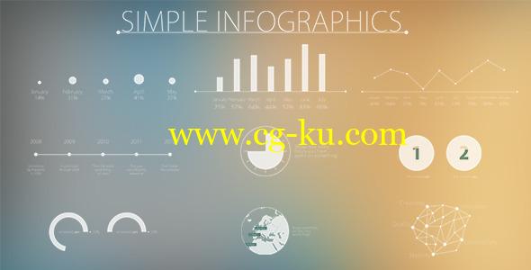 AE模版-图表信息数据展示元素包Videohive Simple and Modern Infographics的图片1