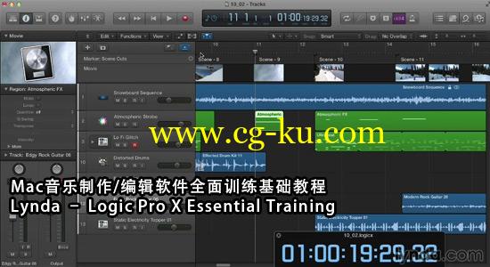Mac音乐制作/编辑软件全面训练基础教程 Lynda-Logic Pro X Essential Training的图片1