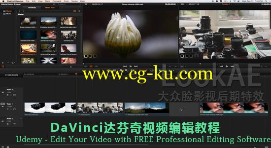 DaVinci达芬奇视频编辑教程Udemy – Edit Your Video with FREE Professional Editing Software的图片1