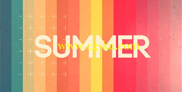 AE模板：夏季动感图文切换片头展示 Summer Intro的图片1